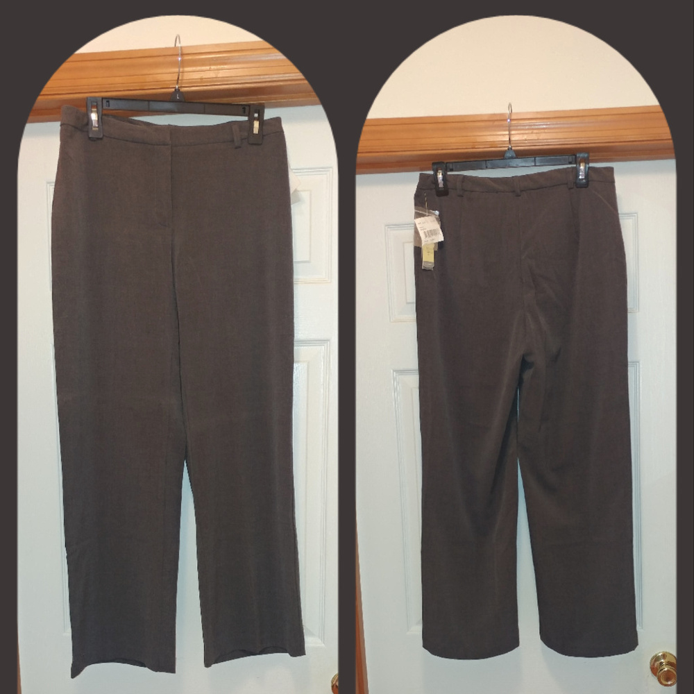 NWT SAVION GRAY DRESS PANTS SIZE 12 P